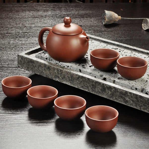 Yixing Purple sand tea set black/red ceramic kung fu Teapot, handmade Purple sand teapot teacup gaiwan Tureen tea ceremony