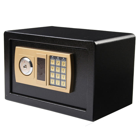 Safurance Luxury Digital Depository Drop Cash Safe Box Jewelry Home Hotel Lock Keypad Black Safety Security Box 2018 Brand New