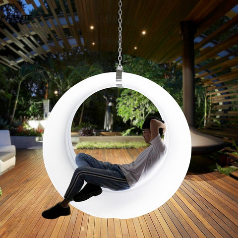 Nordic modern Novel Swing hanging night lights Courtyard night lamp Luminaire decor pendant lighting fixture moon lamp