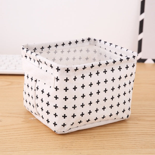 MICCK DIY Desktop Storage Basket Sundries Underwear Toy Storage Box Cosmetic Book Organizer  Stationery Container Laundry Basket