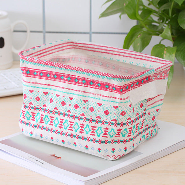 MICCK DIY Desktop Storage Basket Sundries Underwear Toy Storage Box Cosmetic Book Organizer  Stationery Container Laundry Basket