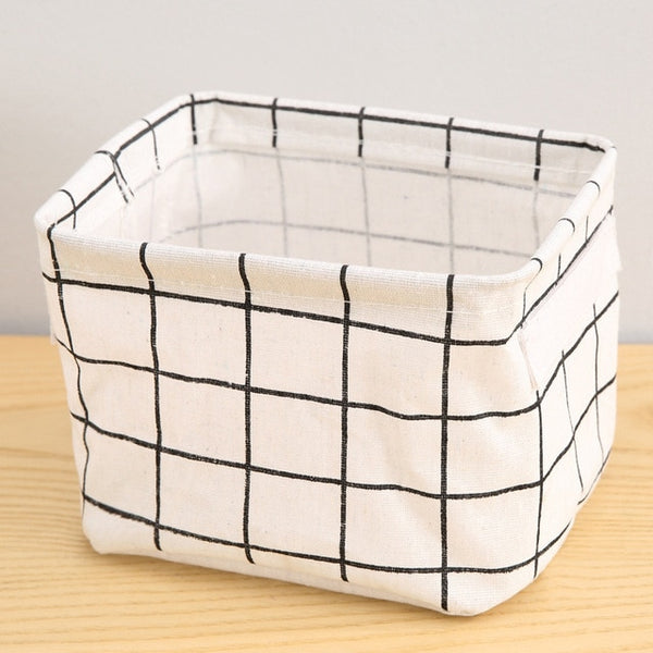 MICCK DIY Desktop Storage Basket Sundries Underwear Toy Storage Box Cosmetic Book Organizer  Stationery Container Laundry Basket