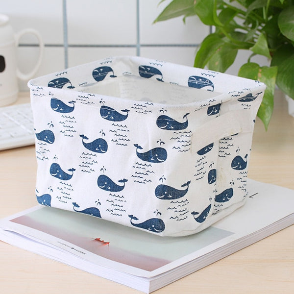 MICCK DIY Desktop Storage Basket Sundries Underwear Toy Storage Box Cosmetic Book Organizer  Stationery Container Laundry Basket