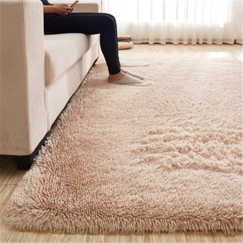 Free shipping 80 x 120cm Thickened washed silk hair non-slip carpet living room rug coffee table blanket bedroom yoga mat