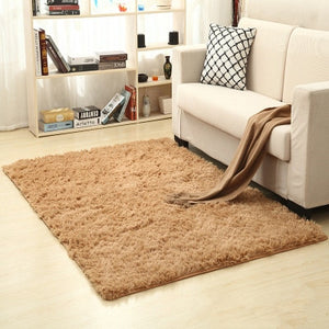 Free shipping 80 x 120cm Thickened washed silk hair non-slip carpet living room rug coffee table blanket bedroom yoga mat