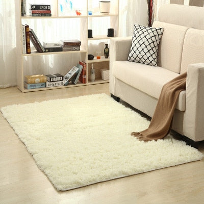 Free shipping 80 x 120cm Thickened washed silk hair non-slip carpet living room rug coffee table blanket bedroom yoga mat