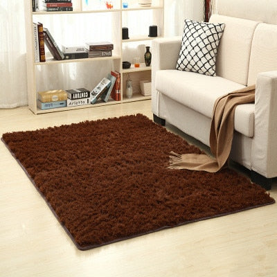 Free shipping 80 x 120cm Thickened washed silk hair non-slip carpet living room rug coffee table blanket bedroom yoga mat