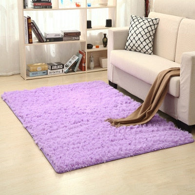 Free shipping 80 x 120cm Thickened washed silk hair non-slip carpet living room rug coffee table blanket bedroom yoga mat