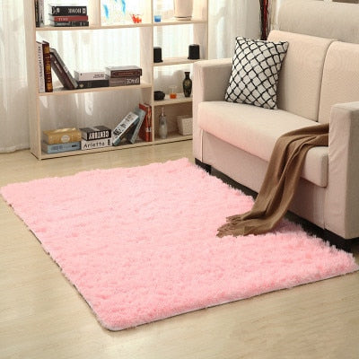 Free shipping 80 x 120cm Thickened washed silk hair non-slip carpet living room rug coffee table blanket bedroom yoga mat