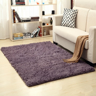 Free shipping 80 x 120cm Thickened washed silk hair non-slip carpet living room rug coffee table blanket bedroom yoga mat