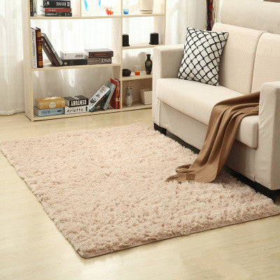 Free shipping 80 x 120cm Thickened washed silk hair non-slip carpet living room rug coffee table blanket bedroom yoga mat