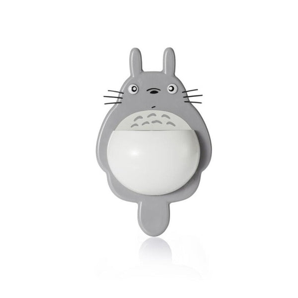 1pcs Toothbrush Wall Mount Holder Cute Totoro Sucker box Bathroom Organizer Tools Accessories