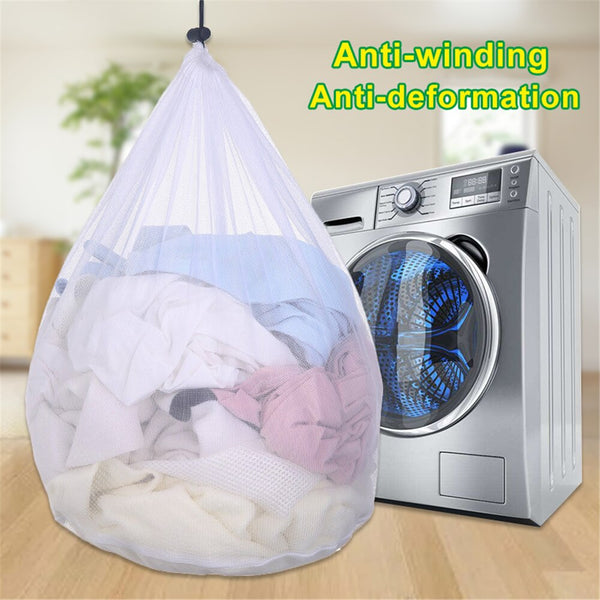 3 Sizes Clothing Mesh Bags Zippered Fine Lines Drawstring Laundry Bag Bra Underwear Protective Laundry Bags For Washing Machines