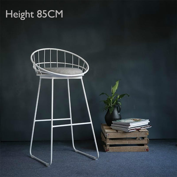 Simple Bar Stool Wrought Iron Bar Chair  Stool Bar Tabouret De Bar Gold High Stool Modern Dining Chair Nordic Golden Furniture