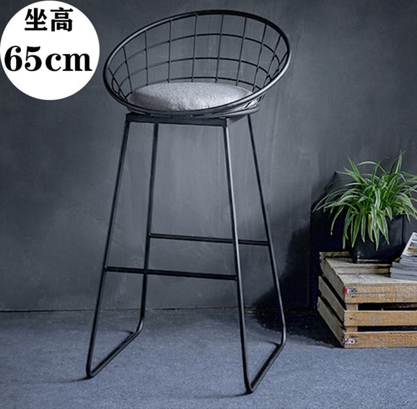 Simple Bar Stool Wrought Iron Bar Chair  Stool Bar Tabouret De Bar Gold High Stool Modern Dining Chair Nordic Golden Furniture