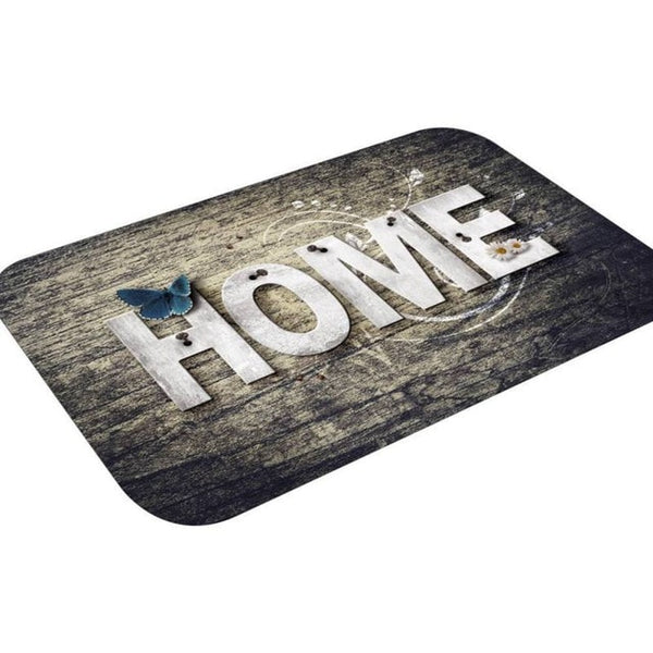 Modern Printed Flannel Area Rug 3D HOME Letter Printed Room Area Rug Floor Carpet For Living Room Bedroom Home Decorative Pad