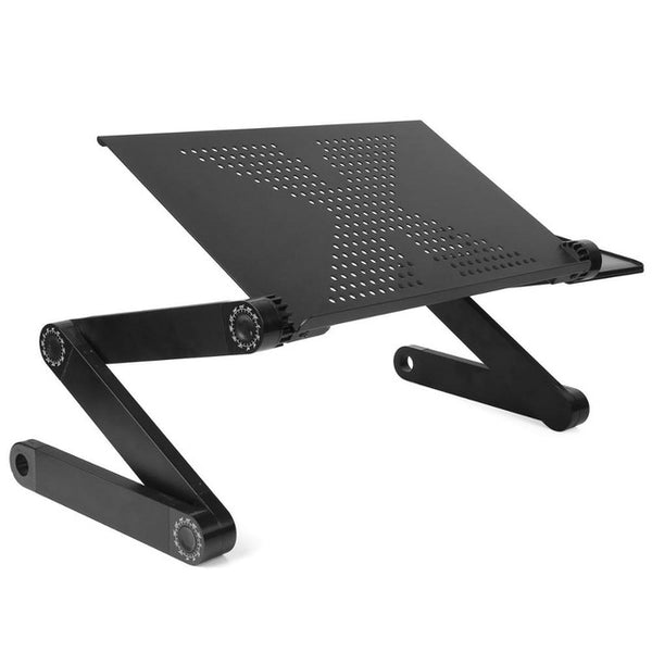 Folding Portable Laptop Desk Ergonomic Aluminum Bed Laptop Stand PC Table Notebook Table Desk Stand With Mouse Pad Drop Shipping